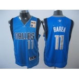 nba dallas mavericks #11 barea blue[2011 champions grey number]