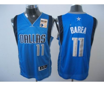 nba dallas mavericks #11 barea blue[2011 champions grey number]