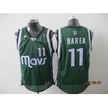 nba dallas mavericks #11 barea green[2011 swingman revolution 30]