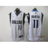 nba dallas mavericks #11 barea white[blue number]