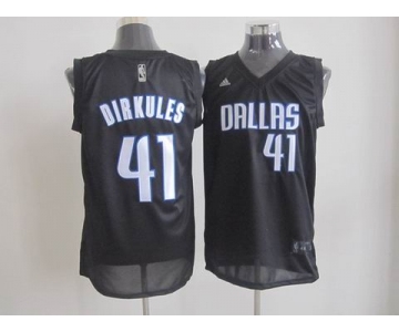 nba dallas mavericks #41 dirkules black