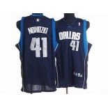 nba dallas mavericks #41 nowitzki dk blue