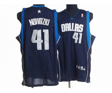 nba dallas mavericks #41 nowitzki dk blue