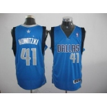 nba dallas mavericks #41 nowitzki lt.blue[revolution 30 grey number]