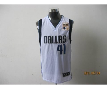 nba dallas mavericks #41 nowitzki white[2011 champions]