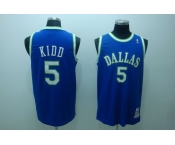 nba dallas mavericks #5 kidd blue