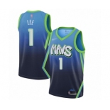 Women's Dallas Mavericks #1 Courtney Lee Swingman Blue Basketball Jersey - 2019-20 City Edition