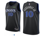 Womens Dallas Mavericks #10 HARDAWAY JR.   Black 2023-24 NBA Swingman City Edition Jersey