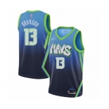 Women's Dallas Mavericks #13 Jalen Brunson Swingman Blue Basketball Jersey - 2019-20 City Edition