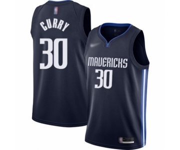 Women's Dallas Mavericks #30 Seth Curry Swingman Navy Finished Basketball Jersey - Statement Edition