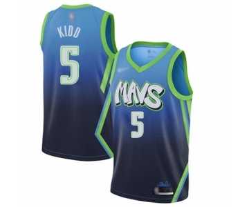 Women's Dallas Mavericks #5 Jason Kidd Swingman Blue Basketball Jersey - 2019-20 City Edition