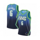 Women's Dallas Mavericks #6 Kristaps Porzingis Swingman Blue Basketball Jersey - 2019-20 City Edition