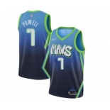 Women's Dallas Mavericks #7 Dwight Powell Swingman Blue Basketball Jersey - 2019-20 City Edition