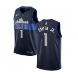 Women's Nike Dallas Mavericks #1 Dennis Smith Jr. Authentic Navy Blue NBA Jersey Statement Edition