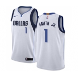 Women's Nike Dallas Mavericks #1 Dennis Smith Jr. Swingman White NBA Jersey - Association Edition