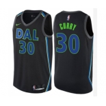 Women's Nike Dallas Mavericks #30 Seth Curry Swingman Black NBA Jersey - City Edition