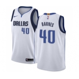 Women's Nike Dallas Mavericks #40 Harrison Barnes Swingman White NBA Jersey - Association Edition