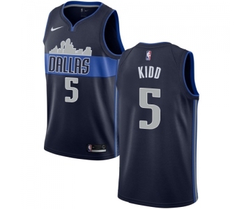 Women's Nike Dallas Mavericks #5 Jason Kidd Authentic Navy Blue NBA Jersey Statement Edition