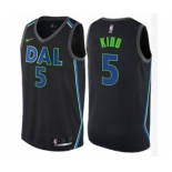 Women's Nike Dallas Mavericks #5 Jason Kidd Swingman Black NBA Jersey - City Edition