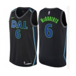 Women's Nike Dallas Mavericks #6 Josh McRoberts Swingman Black NBA Jersey - City Edition