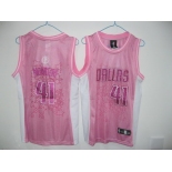 nba dallas mavericks #41 nowitzk pink