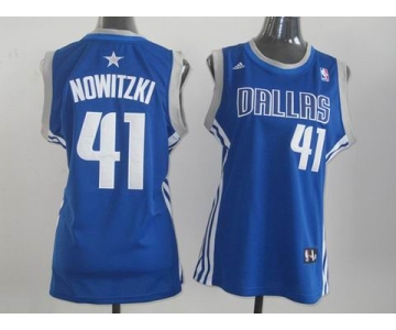 women nba jerseys dallas mavericks #41 nowitzki blue