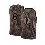 Youth Dallas Mavericks #6 Kristaps Porzingis Swingman Camo Realtree Collection Basketball Jersey