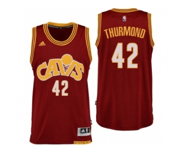 Cleveland Cavaliers #42 Nate Thurmond Hardwood Classic Throwback Red Swingman Jersey