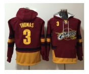 Cleveland Cavaliers#3 Isaiah Thomas Red Name & Number Pullover NBA Hoodie