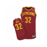 Men Adidas Cleveland Cavaliers #32 Jeff Green Authentic Wine Red Road NBA Jersey