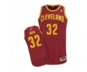 Men Adidas Cleveland Cavaliers #32 Jeff Green Authentic Wine Red Road NBA Jersey