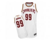 Men Adidas Cleveland Cavaliers #99 Jae Crowder Authentic White Home NBA Jersey