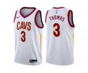 Men Cleveland Cavaliers #3 Isaiah Thomas White Swingman 2017-18 NBA Jersey