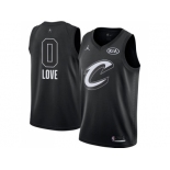 Men Nike Cleveland Cavaliers #0 Kevin Love Black NBA Jordan Swingman 2018 All-Star Game Jerse