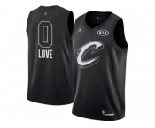 Men Nike Cleveland Cavaliers #0 Kevin Love Black NBA Jordan Swingman 2018 All-Star Game Jerse