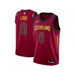 Men Nike Cleveland Cavaliers #0 Kevin Love Red Stitched NBA Swingman Jersey