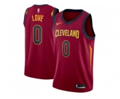 Men Nike Cleveland Cavaliers #0 Kevin Love Red Stitched NBA Swingman Jersey