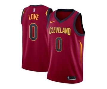 Men Nike Cleveland Cavaliers #0 Kevin Love Red Stitched NBA Swingman Jersey