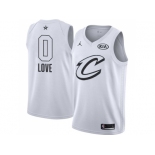 Men Nike Cleveland Cavaliers #0 Kevin Love White NBA Jordan Swingman 2018 All-Star Game Jersey