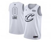 Men Nike Cleveland Cavaliers #0 Kevin Love White NBA Jordan Swingman 2018 All-Star Game Jersey