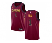 Men Nike Cleveland Cavaliers #1 Derrick Rose Red Stitched NBA Swingman Jersey