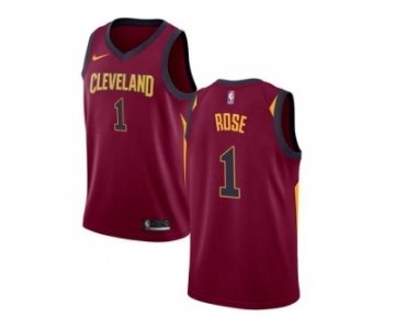 Men Nike Cleveland Cavaliers #1 Derrick Rose Red Stitched NBA Swingman Jersey