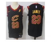 Men Nike Cleveland Cavaliers #23 LeBron James Black Stitched NBA Swingman Jersey