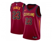 Men Nike Cleveland Cavaliers #23 LeBron James Red Stitched NBA Swingman Jersey