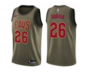 Men Nike Cleveland Cavaliers #26 Kyle Korver Green Salute to Service NBA Swingman Jersey