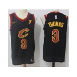 Men Nike Cleveland Cavaliers #3 Isaiah Thomas Black Stitched NBA Swingman Jersey