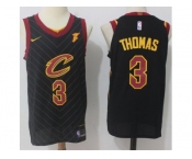 Men Nike Cleveland Cavaliers #3 Isaiah Thomas Black Stitched NBA Swingman Jersey