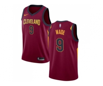 Men Nike Cleveland Cavaliers #9 Dwyane Wade Red Stitched NBA Swingman Jersey