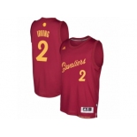 Men adidas Cleveland Cavaliers #2 Kyrie Irving Burgundy 2016-17 Christmas Day Swingman Jersey