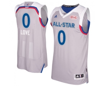 Men's Adidas Cleveland Cavaliers #0 Kevin Love Swingman Gray 2017 All Star NBA Jersey